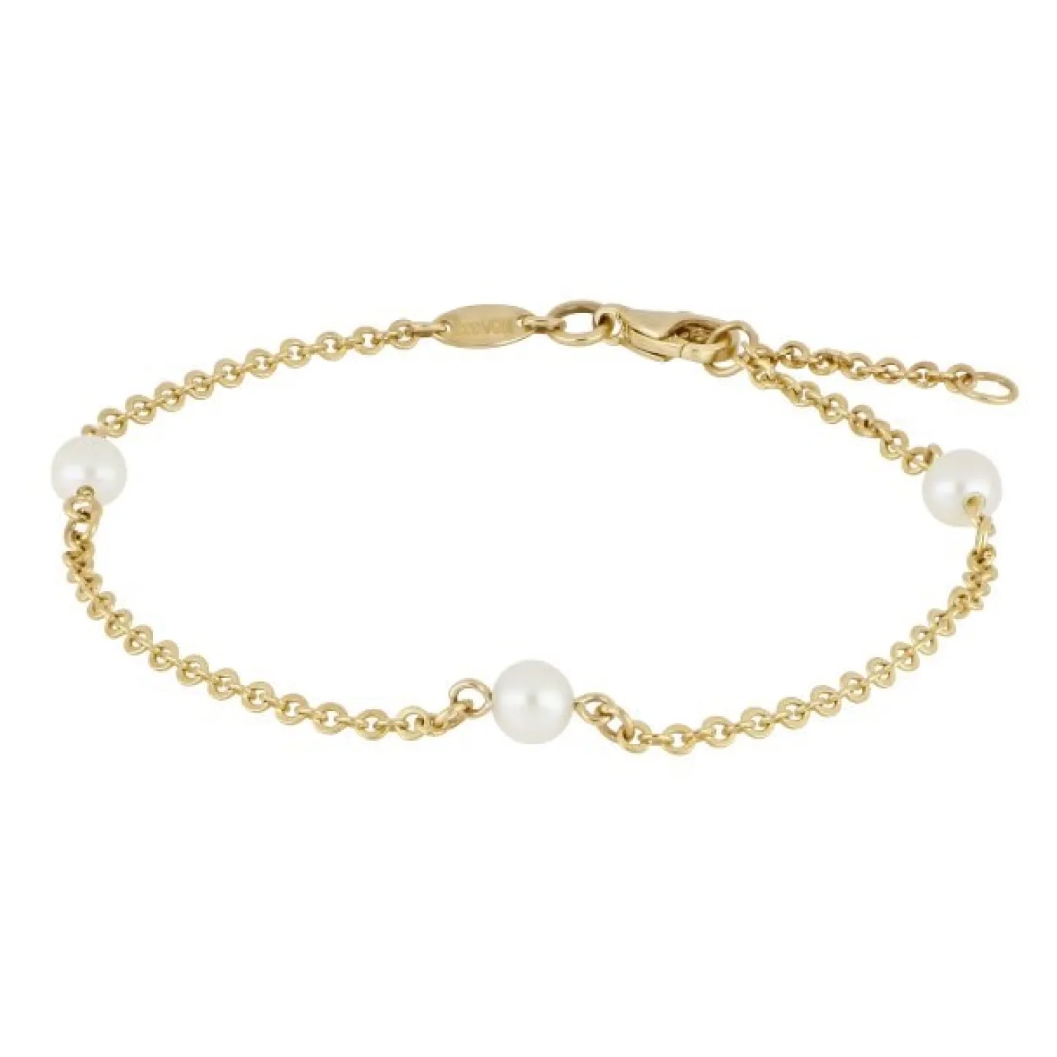 Siersbøl - Armband mit Süßwasserperlen aus 8kt. Gold