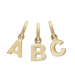 Siersbøl - Buchstaben-Anhänger aus 14kt. Gold (A-V)