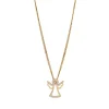 Siersbøl - Engel-Anhänger aus 8 Karat Gold mit zirkonia und Kette