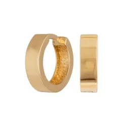 Siersbøl - Flache Goldkreolen Ø14 aus 8kt. Gold