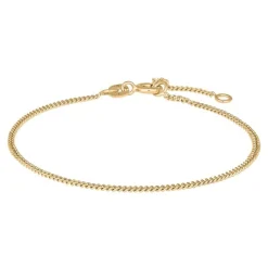 Siersbøl - Flaches Panzerarmband aus 8kt. Gold