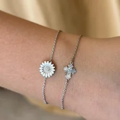 Siersbøl - Marguerite armband i silber