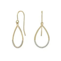 Siersbøl - Ohrringe aus 8kt. Gold mit Zirkonen