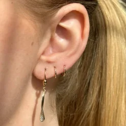 Siersbøl - Ohrringe aus 8kt. Gold mit Zirkonen