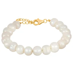 Siersbøl - Süßwasserperlenarmband mit vergoldetem Silberverschluss