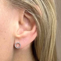 SIERSBØL Ohrstecker aus 14kt. Weißgold mit Brillant von 0,008ct
