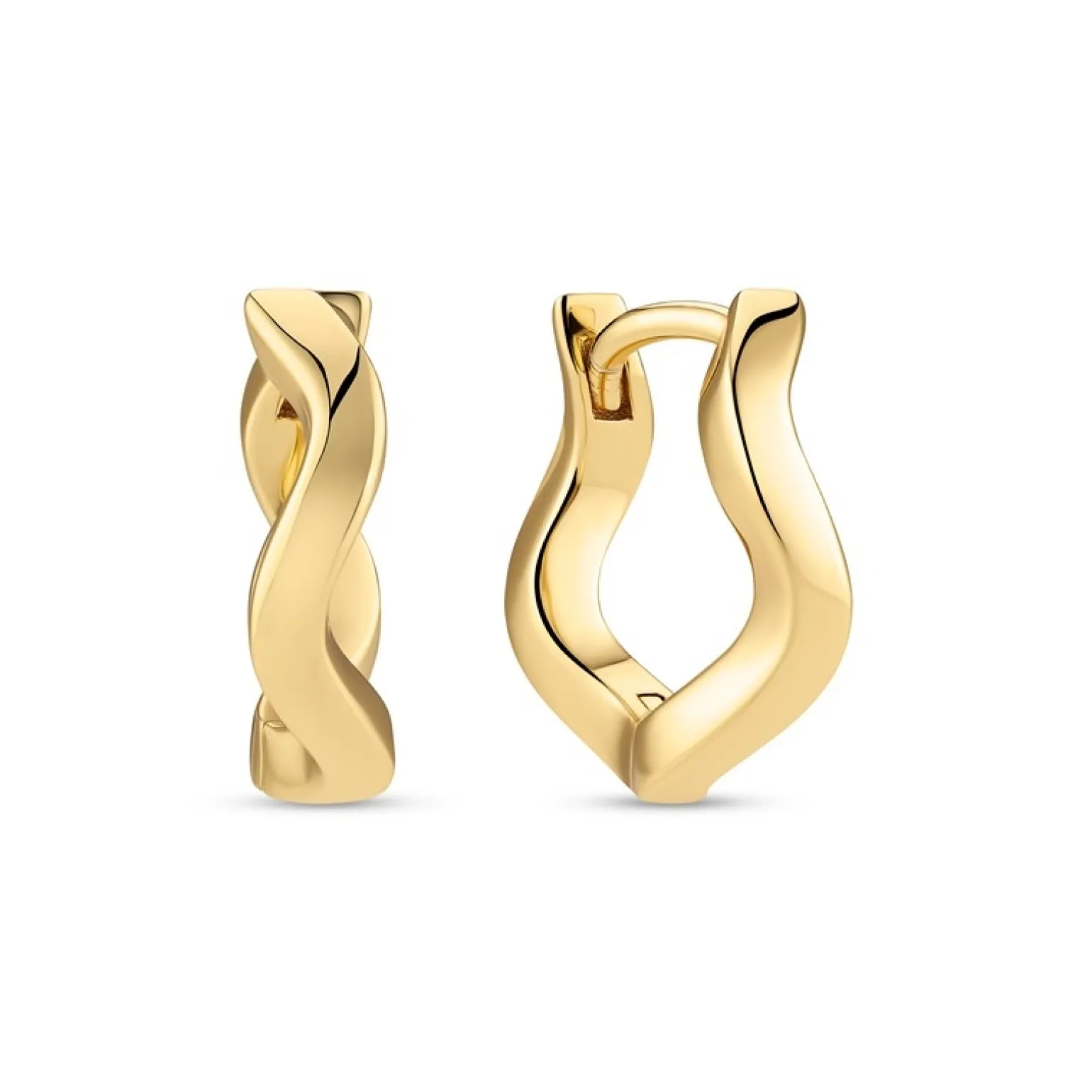 Sif Jakobs - Adria Creolo Piccolo in vergoldete m. weiß zirkonia