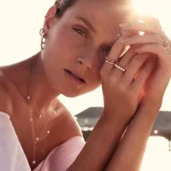 Sif Jakobs - Adria vergoldeter ring  silber mit Perlen und Zirkonen