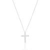 Sif Jakobs - Belluno Croce Halskette aus silber m. zirkonia