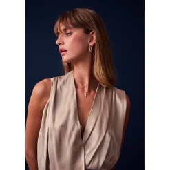 Sif Jakobs - Belluno Croce Halskette aus silber m. zirkonia