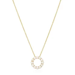 Sif Jakobs - Biella Altro Perla Halskette aus vergoldete silber mit Perlen