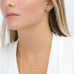 Sif Jakobs - Biella Grande Halskette aus Silber mit Zirkonen