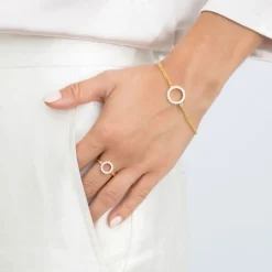 Sif Jakobs - Biella Grande Armband aus vergoldetem Silber