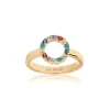 Sif Jakobs - Biella Piccolo Ring aus vergoldetem Silber mit farbiger Zirkoniumdioxid