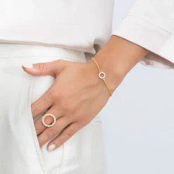 Sif Jakobs - Biella Piccolo armband i vergoldete m. klar zirkonia