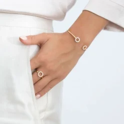 Sif Jakobs - Biella Piccolo vergoldeter ring  silber m Zirkoniumdioxid