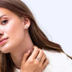 Sif Jakobs - Biella Uno Piccolo Ohrringe aus Silber mit farbigen Zirkonen