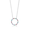 Sif Jakobs - Biella-Halskette aus silber mit farbigen Zirkonen 45cm