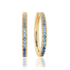 Sif Jakobs - Ellera Grande Reifen aus vergoldete silber m. blau zirkonia