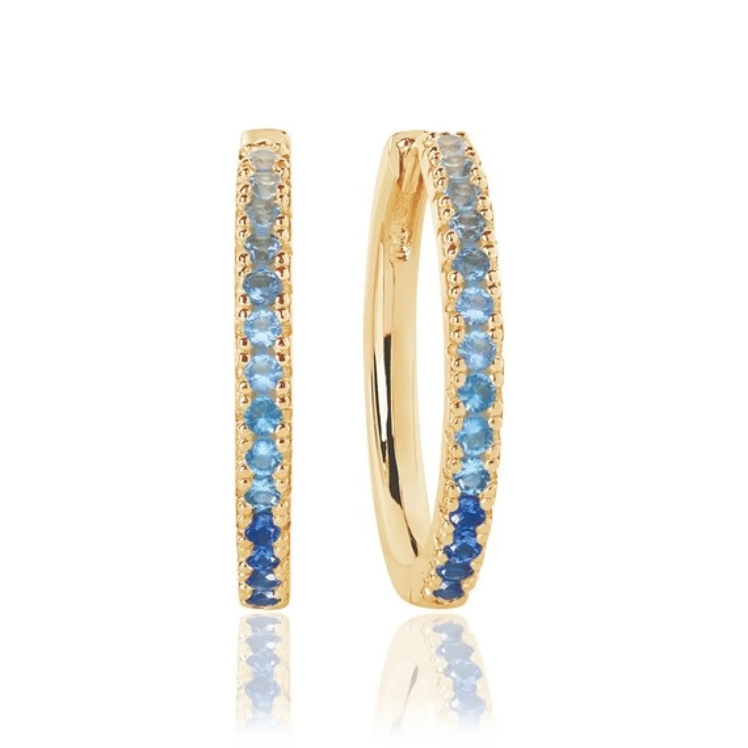 Sif Jakobs - Ellera Grande Reifen aus vergoldete silber m. blau zirkonia