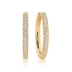 Sif Jakobs - Ellera Grande Ohrringe vergoldet mit Zirkonia