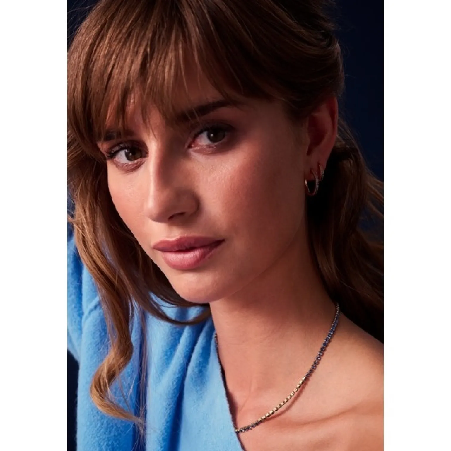 Sif Jakobs - Ellera Grande Reifen aus vergoldete silber m. blau zirkonia