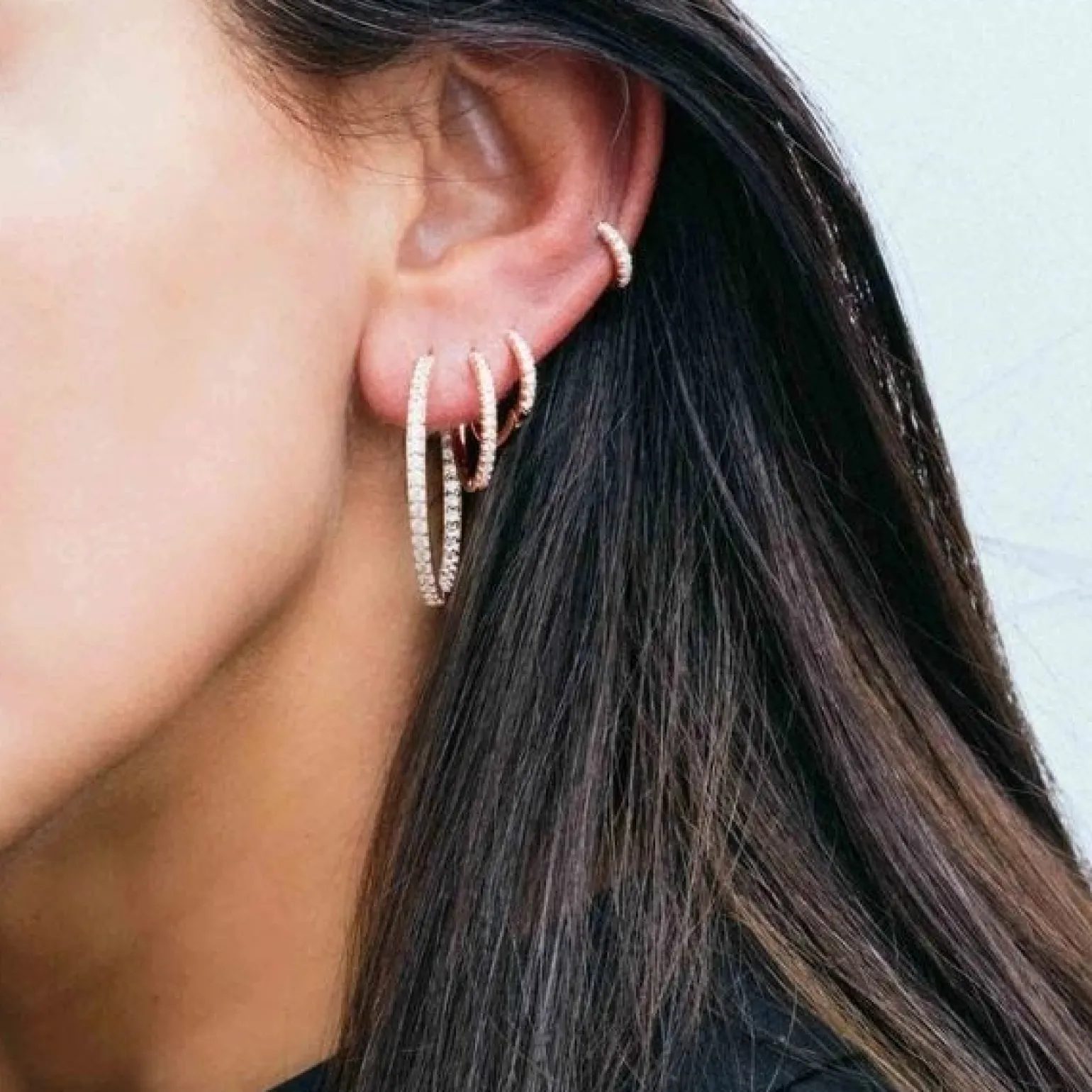 Sif Jakobs - Ellera Grande Ohrringe vergoldet mit Zirkonia