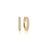 Sif Jakobs - Ellera Medio Ohrringe aus vergoldetem Silber mit Zirkonen