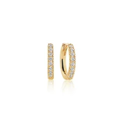 Sif Jakobs - Ellera Medio Ohrringe aus vergoldetem Silber mit Zirkonen