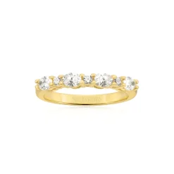 Sif Jakobs - Ellera Oval ring aus vergoldetem silber m. zirkonia