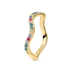 Sif Jakobs - Ellera Oval ring aus vergoldetem silber m. zirkonia