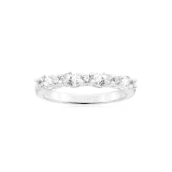 Sif Jakobs - Ellera Ovaler Ring mit klarem zirkonia i silber