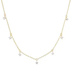 Sif Jakobs - Ellera Piccolo Halskette aus vergoldete silber m Zirkoniumdioxid