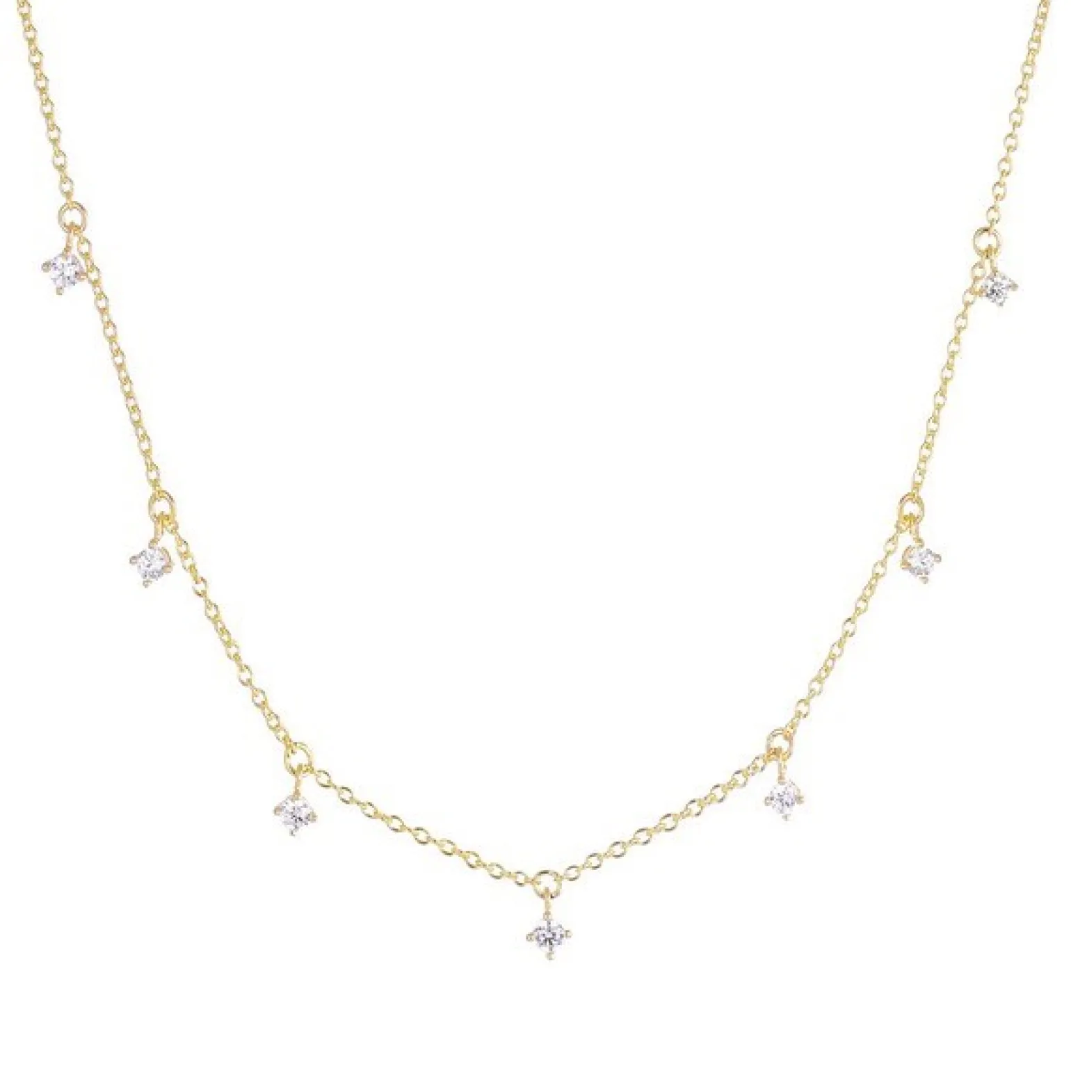Sif Jakobs - Ellera Piccolo Halskette aus vergoldete silber m Zirkoniumdioxid