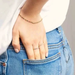 Sif Jakobs - Ellera Ring mit pastellfarbenen Zirkonen in vergoldete silber