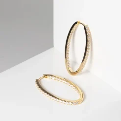 Sif Jakobs - Ellisse mittlerer Reif vergoldete weiß