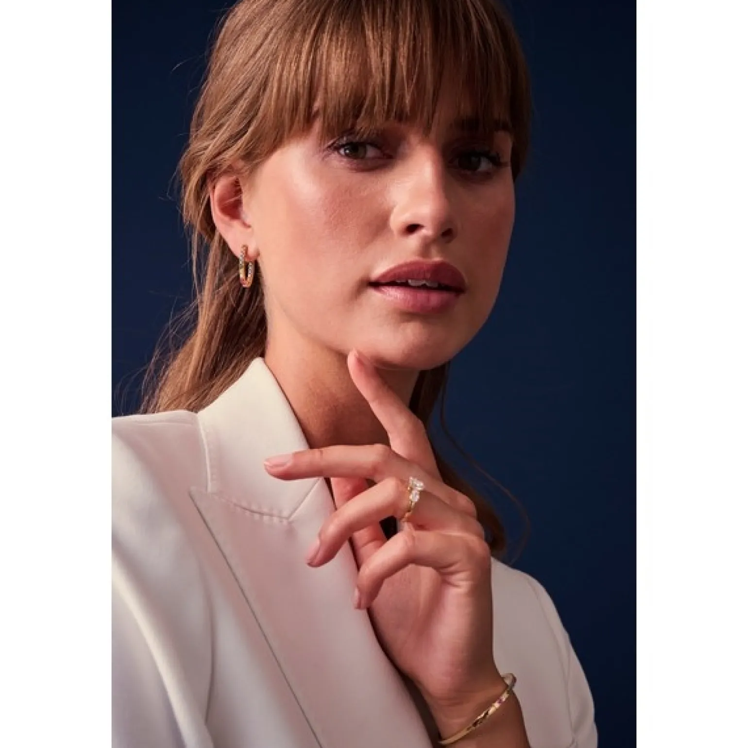 Sif Jakobs - Ellisse Piccolo hoops vergoldete multi