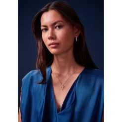 Sif Jakobs - Ellisse Piccolo hoops vergoldete weiß