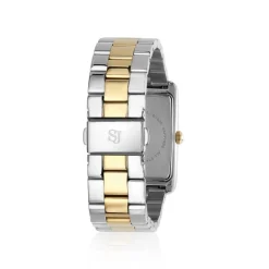 Sif Jakobs Uhr SANTINA in zweifarbigem Stahl mit metallischem Zifferblatt silber