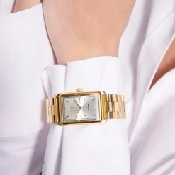 Sif Jakobs Uhr SANTINA in vergoldete Stahl mit goldfarbenem Zifferblatt