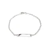 Silberarmband für Kinder mit Platte