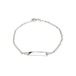 Silberarmband für Kinder mit Platte