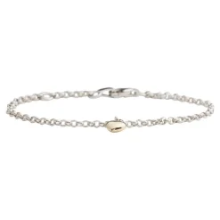 Silbernes Armband für Kinder mit kleinem Herz aus 8 Karat Gold