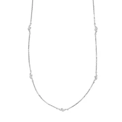 Silke x Sistie - Silberne Halskette mit gewellten Gliedern