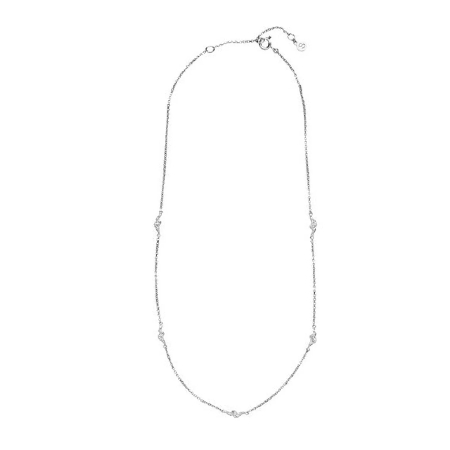 Silke x Sistie - Silberne Halskette mit gewellten Gliedern