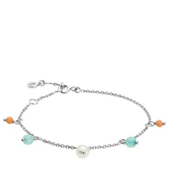 Sistie - Gabi armband in silber mit Perle und Stein**