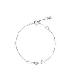 Sistie - Metis Kettenohrring in Silber mit Mond