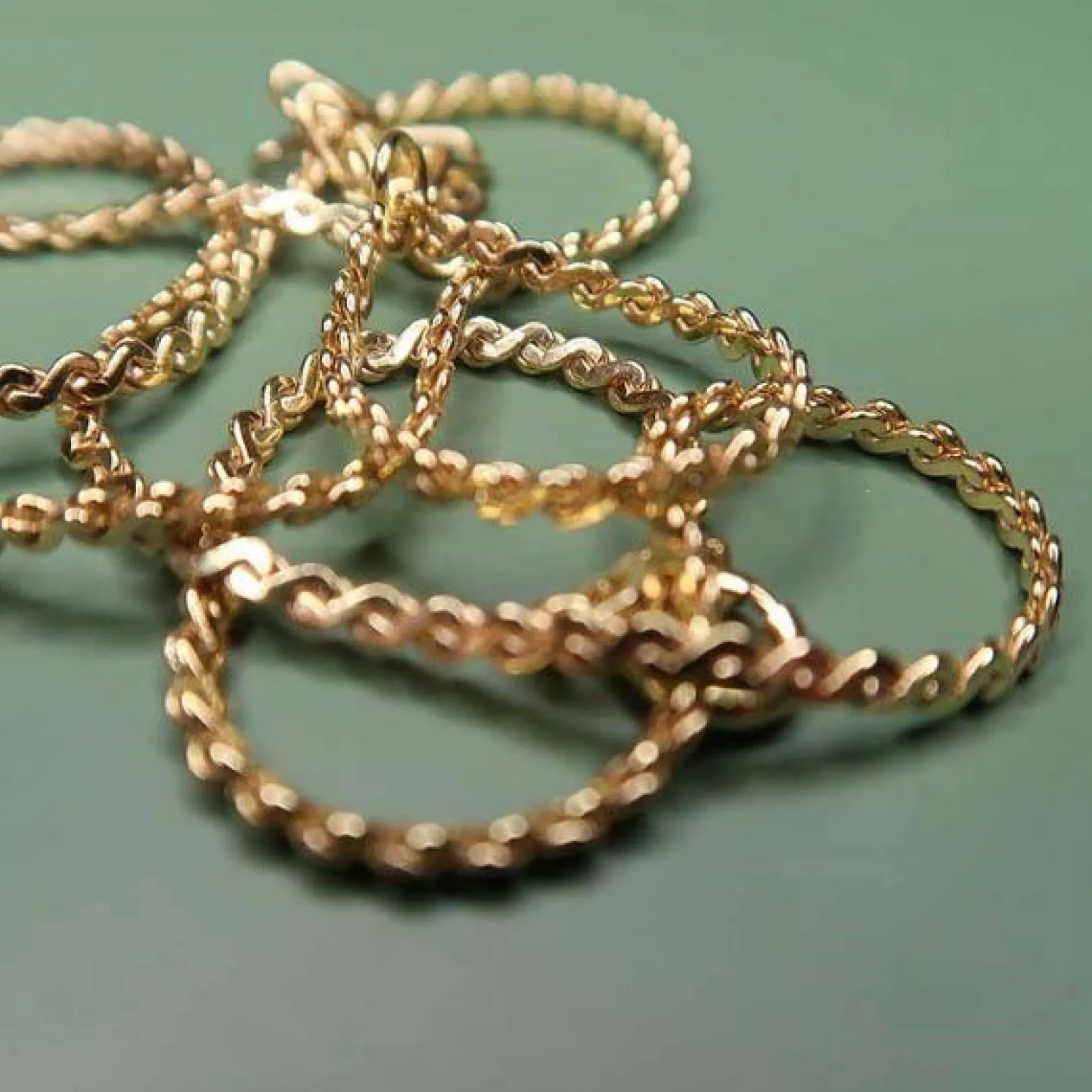 Sistie - Molly Halskette aus vergoldetem Silber