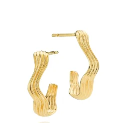 Sistie vergoldete Seide x - Ohrring in silber