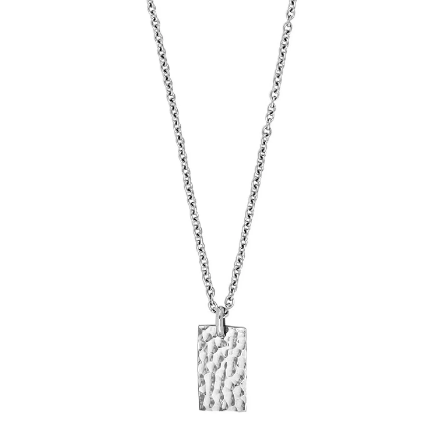 Son of Noa - Halskette mit Anhänger aus gehämmertem Stahl.